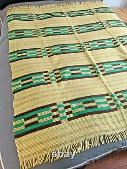 VTG Manatunga New Zealand Wool Geometric Aztec Western MCM Blanket 69 x 57