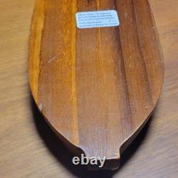 VTG Maori Rotorua New Zealand Moana Wood Carving Polynesian Shell Tiki Mask 10