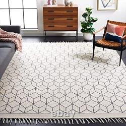 Vermont Collection 6' Square Ivory VRM309A Handmade Premium New Zealand Wool