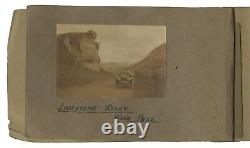 Vintage 1923 Photo Album Early Automobile Car Trip Along New Zealand Coast
