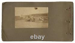 Vintage 1923 Photo Album Early Automobile Car Trip Along New Zealand Coast