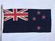 Vintage 1953 New Zealand Ensign Flag & Pole QEII Coronation Cotton Flag 34 86cm