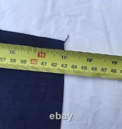 Vintage 1953 New Zealand Ensign Flag & Pole QEII Coronation Cotton Flag 34 86cm