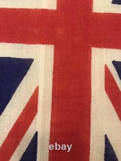 Vintage 1953 New Zealand Ensign Flag & Pole QEII Coronation Waving Flag 34 x 17