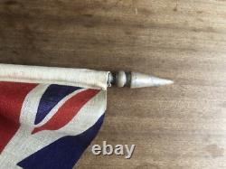 Vintage 1953 New Zealand Ensign Flag & Pole QEII Coronation Waving Flag 34 x 17 Vintage 1953 New Zealand Ensign Flag & Pole QEII Coronation Waving Flag 34 x 17