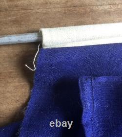 Vintage 1953 New Zealand Ensign Flag & Pole QEII Coronation Waving Flag 34 x 17