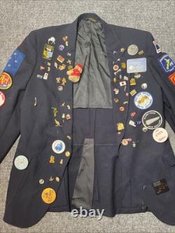 Vintage 1980s Youth Exchange Student Jacket Patch Collection Blazer New Zealand