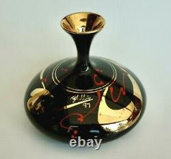 Vintage 1997 Peter Collis New Zealand Studio Art Pottery Bud Vase