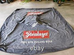 Vintage 9' X 9' Steinlager Pure New Zealand Beer Nylon Tent