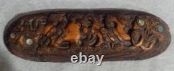 Vintage Allan Davey Maori Resin Carved Feather Box New Zealand 14
