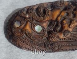 Vintage Allan Davey Maori Resin Carved Feather Box New Zealand 14