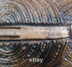 Vintage Allan Davey Maori Resin Carved Feather Box New Zealand 14