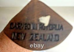 Vintage Antique New Zealand Wooden Tiki Totem