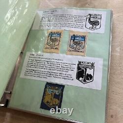 Vintage Boy Scouts Of New Zealand Scouts Districts Binder Of Patches. 86 Patches