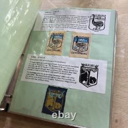 Vintage Boy Scouts Of New Zealand Scouts Districts Binder Of Patches. 86 Patches