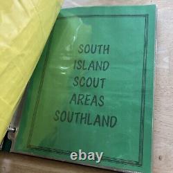 Vintage Boy Scouts Of New Zealand Scouts Districts Binder Of Patches. 86 Patches