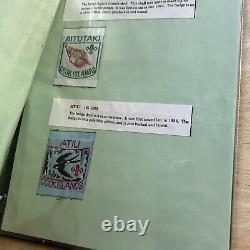 Vintage Boy Scouts Of New Zealand Scouts Districts Binder Of Patches. 86 Patches
