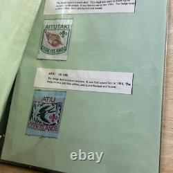 Vintage Boy Scouts Of New Zealand Scouts Districts Binder Of Patches. 86 Patches