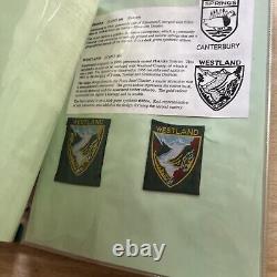 Vintage Boy Scouts Of New Zealand Scouts Districts Binder Of Patches. 86 Patches