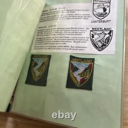 Vintage Boy Scouts Of New Zealand Scouts Districts Binder Of Patches. 86 Patches
