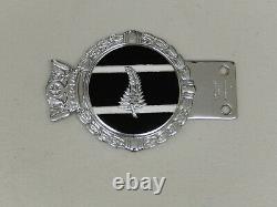 Vintage Chrome J R Gaunt NZ New Zealand Car Badge Auto Emblem