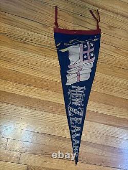 Vintage Felt Pennant Early 1900's New Zealand