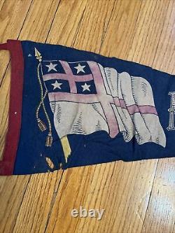 Vintage Felt Pennant Early 1900's New Zealand