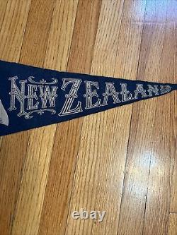 Vintage Felt Pennant Early 1900's New Zealand