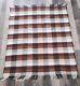 Vintage Haeremai Pure New Zealand Wool Travel Rug Plaid 61 X 51 Rare