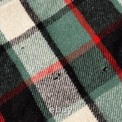 Vintage Haeremai Pure New Zealand Wool Travel Rug Plaid 63 X 60 Rare
