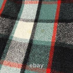 Vintage Haeremai Pure New Zealand Wool Travel Rug Plaid 63 X 60 Rare
