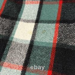 Vintage Haeremai Pure New Zealand Wool Travel Rug Plaid 63 X 60 Rare