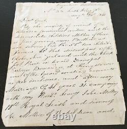 Vintage Heartfelt Letter 1848 58th Regiment Ireland New Zealand Wars Interest