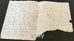 Vintage Heartfelt Letter 1848 58th Regiment Ireland New Zealand Wars Interest