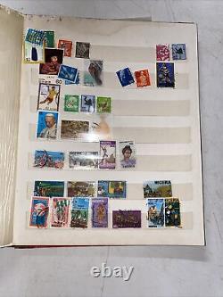 Vintage International Stamp Collection And Binder About 550 All Different