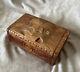 Vintage Large Maori New Zealand Wooden Hand Carved Tiki And Paua Shell Eyes Box