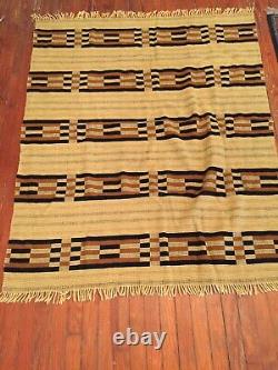 Vintage MINT MOSGIEL Woolens MANATUNGA Rug / Blanket Maori New Zealand