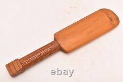Vintage Maori Dance Paddle War Club Hand Carved Wooden New Zealand Tribal Art