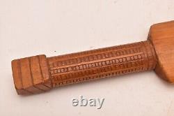 Vintage Maori Dance Paddle War Club Hand Carved Wooden New Zealand Tribal Art