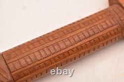 Vintage Maori Dance Paddle War Club Hand Carved Wooden New Zealand Tribal Art