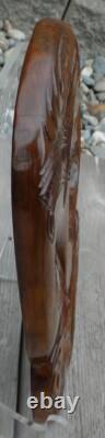 Vintage Maori Face Mask Carving Tribal Wall Art New Zealand Large 15X8