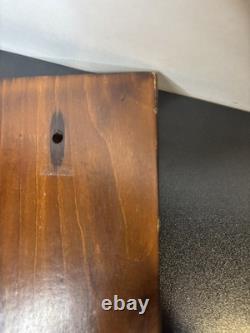 Vintage Maori Tiki Totem Figure Hand Carved Wood Wall Hanging New Zealand Tribal