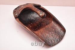 Vintage Maori Wood Carved New Zealand Canoe Bailer Water Scoop Tribal