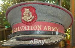 Vintage NEW ZEALAND Salvation Army SENIOR Officer's Visor Cap New Zealand MADE