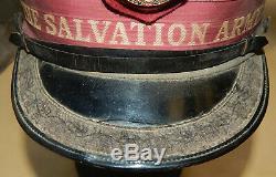 Vintage NEW ZEALAND Salvation Army SENIOR Officer's Visor Cap New Zealand MADE