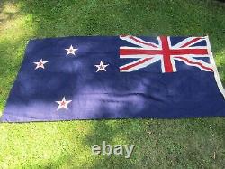 Vintage New Zealand Flag George Tutill Ltd Panel Stitched Wool 6ft x 3ft