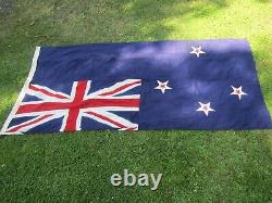 Vintage New Zealand Flag George Tutill Ltd Panel Stitched Wool 6ft x 3ft