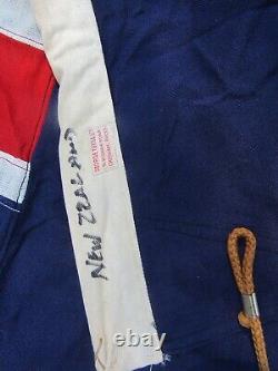Vintage New Zealand Flag George Tutill Ltd Panel Stitched Wool 6ft x 3ft