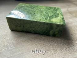 Vintage New Zealand Greenstone Maori Pounamu Nephrite Jade Paper Weight Stone