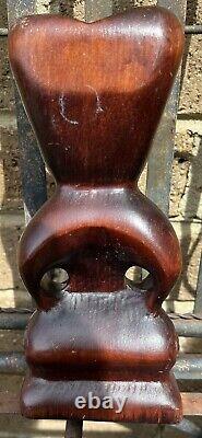 Vintage New Zealand Hand Carved Maori Tiki Rotorua